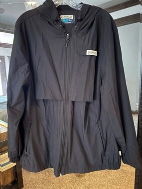 Magellan Outdoors Black Hooded Shell Jacket
